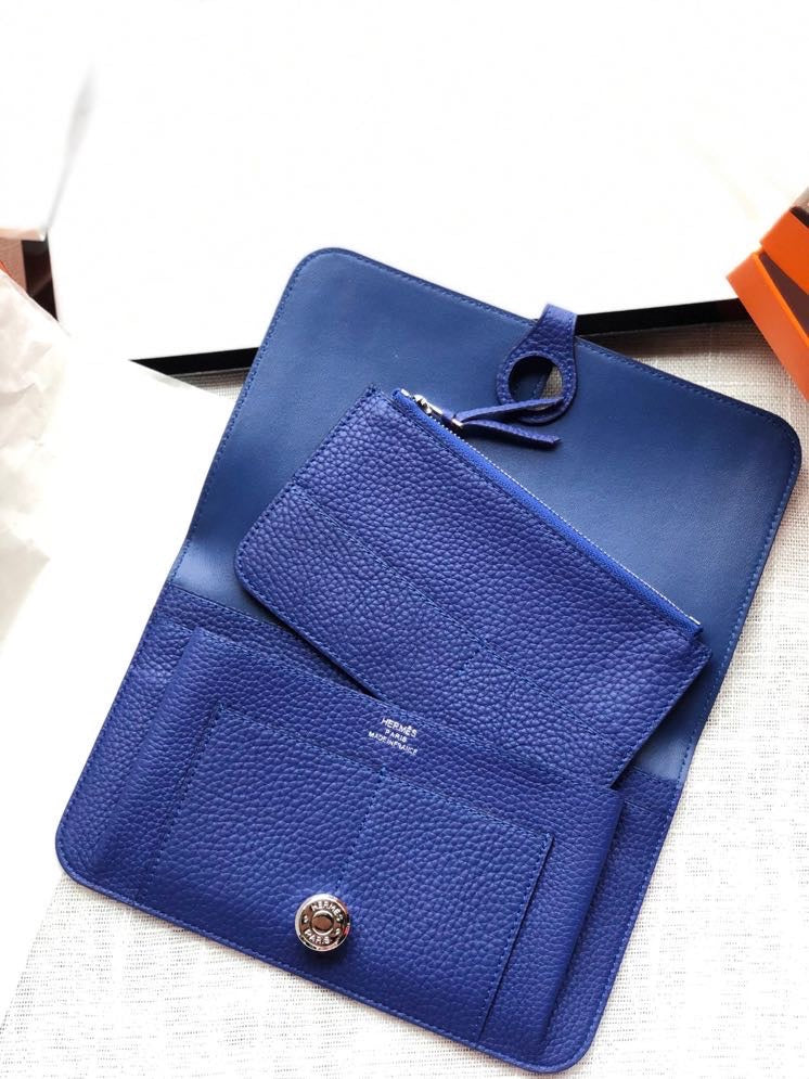 Dogon Long Wallet Togo Leather