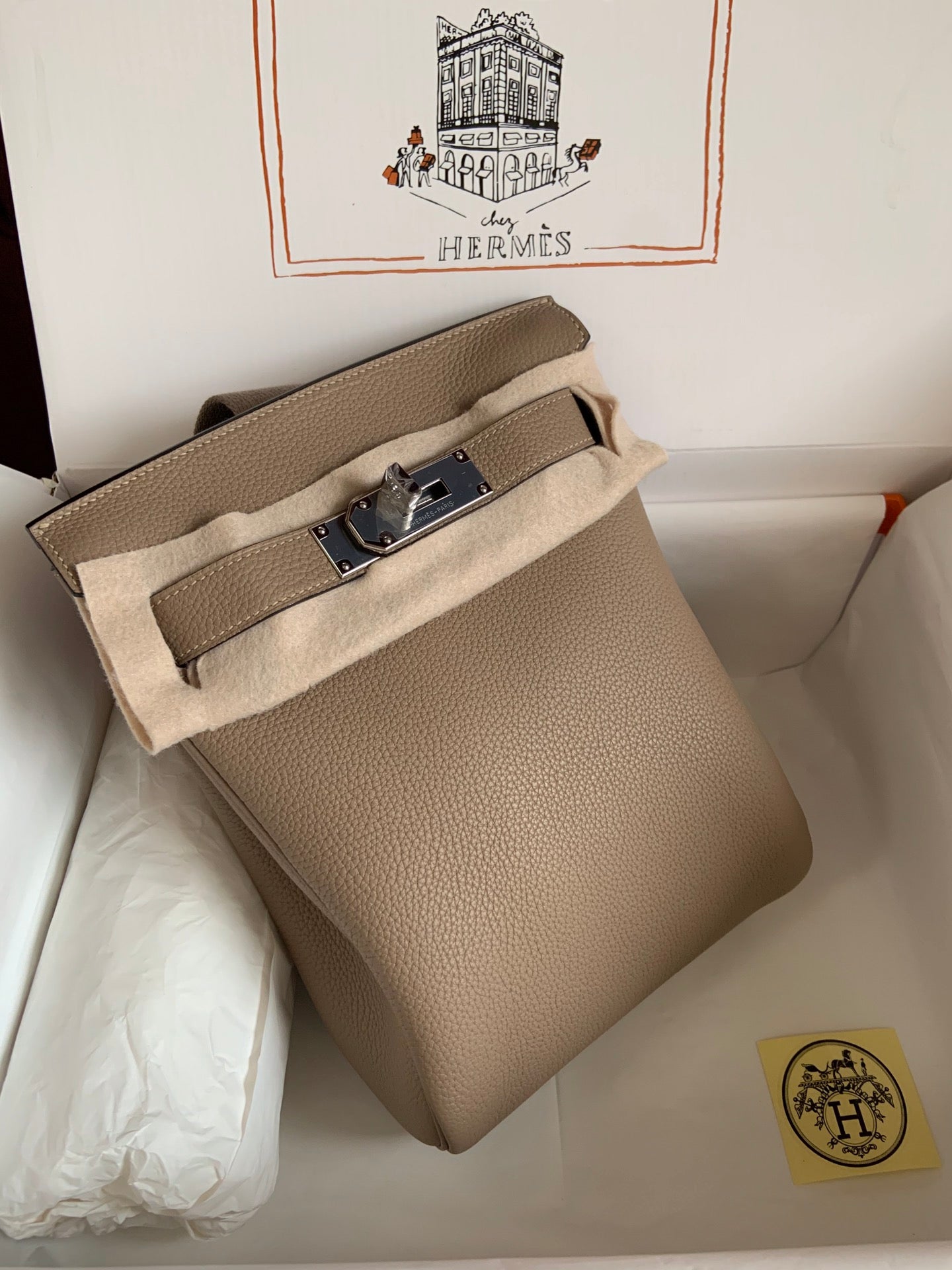 HAC à Dos Backpack 18cm Togo Leather