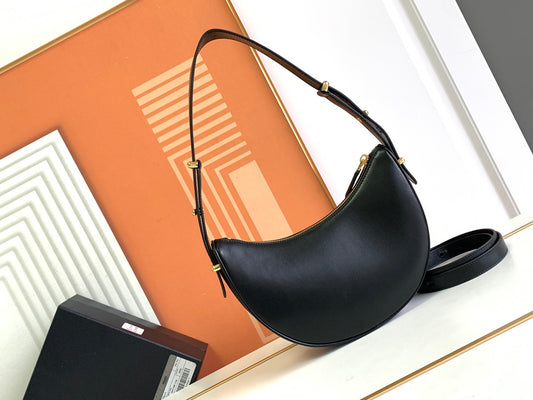 Moon-Style Dual Strap Shoulder Bag