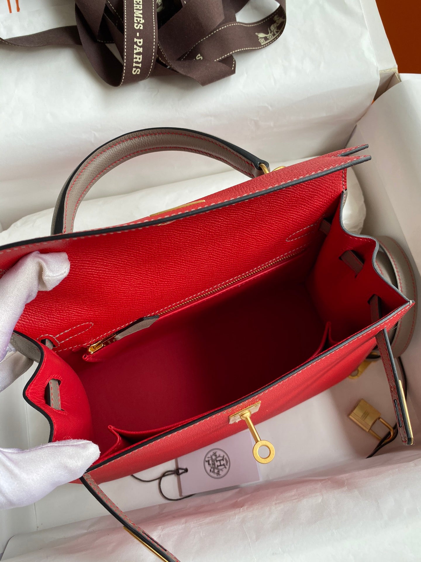 Kelly 25cm Epsom Leather Bag