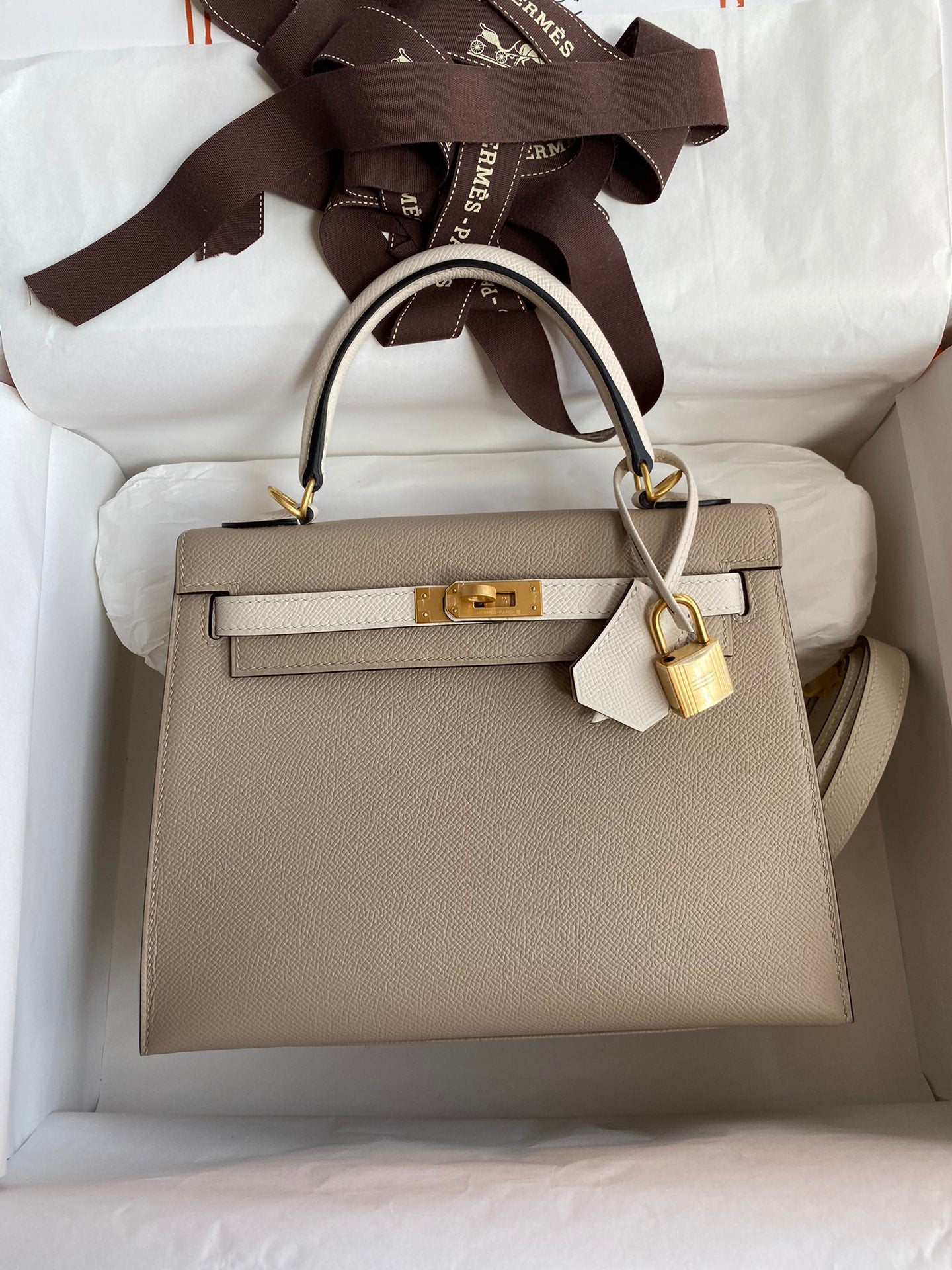 Kelly 25cm Epsom Leather Bag
