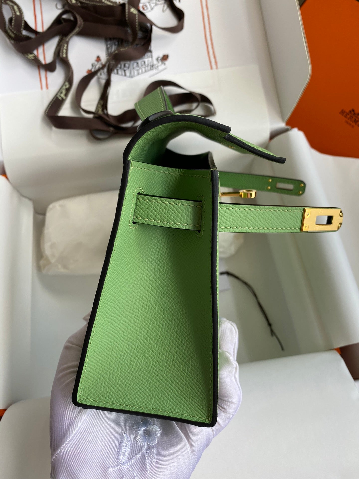 Mini Kelly 22cm Epsom Leather Handbag