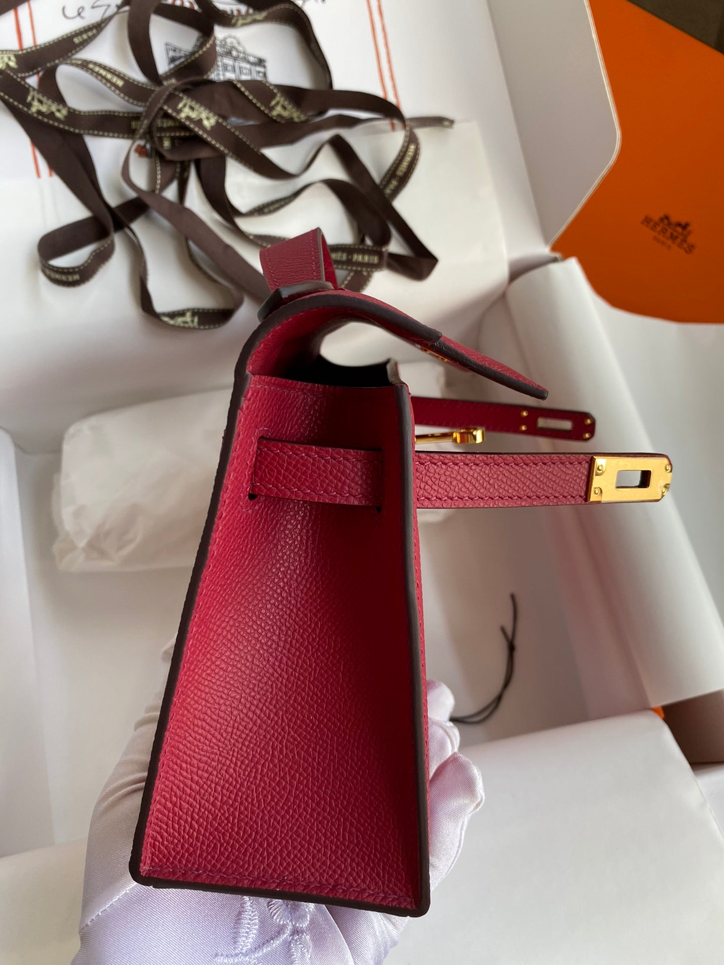 Mini Kelly 22cm Epsom Leather Handbag