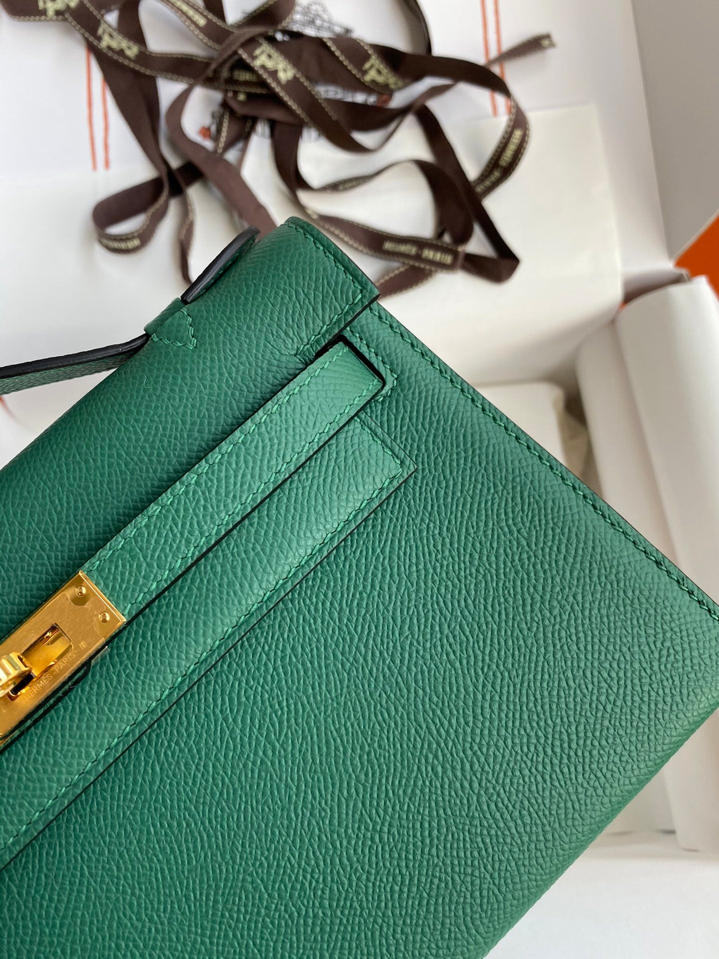 Mini Kelly 22cm Epsom Leather Handbag