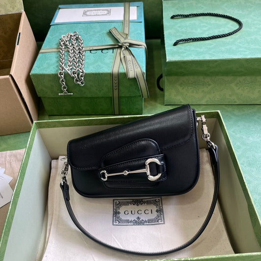 Horsebit 1955 Leather Mini Chain Shoulder Bag