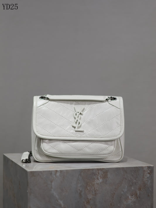 Niki Medium Patent Leather Shoulder Bag