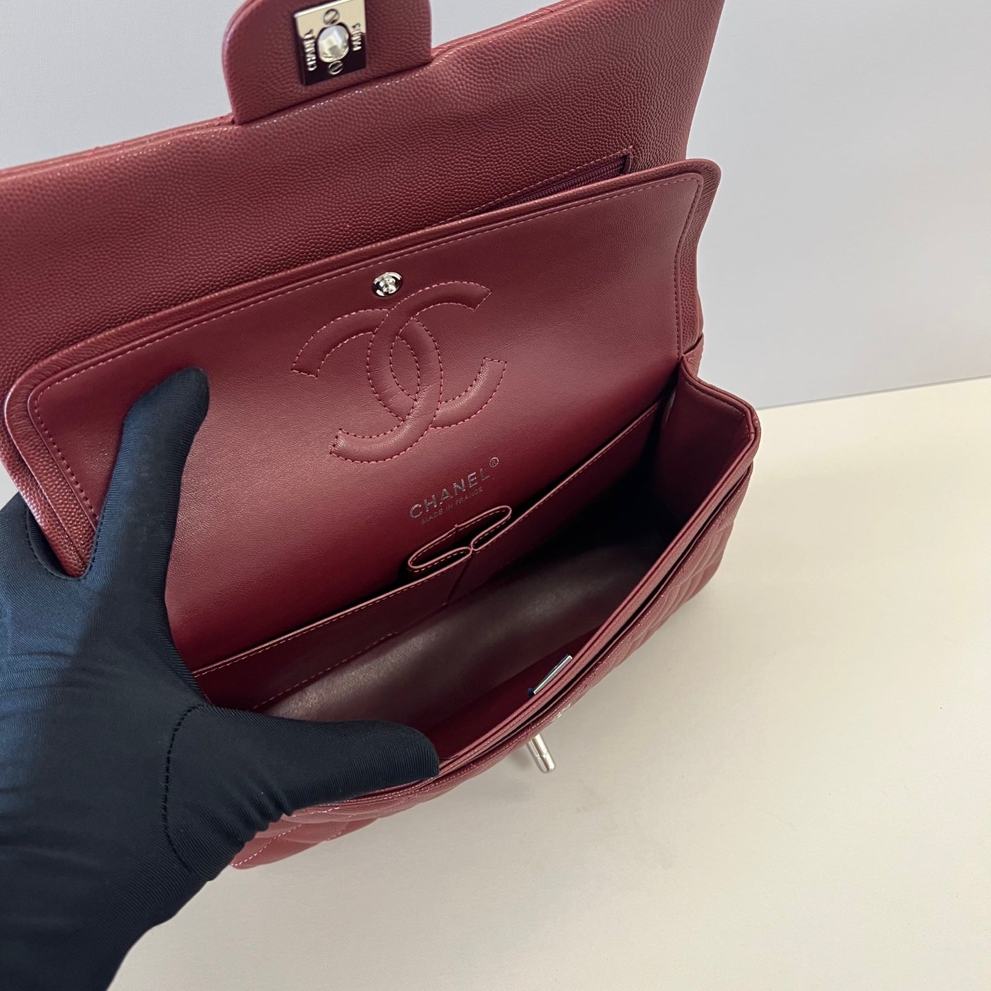 Caviar Leather Classic Double Flap Bag