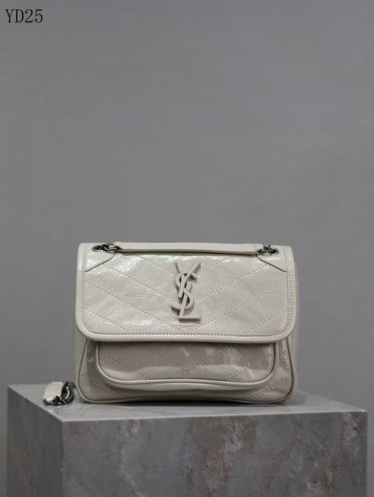 Niki Medium Patent Leather Shoulder Bag