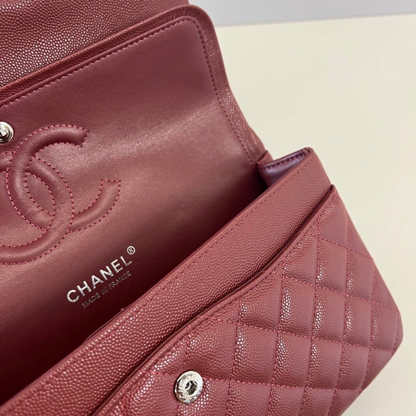 Caviar Leather Classic Double Flap Bag