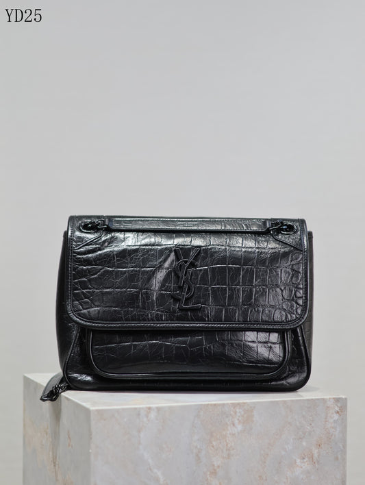 Niki Crocodile Leather Bag