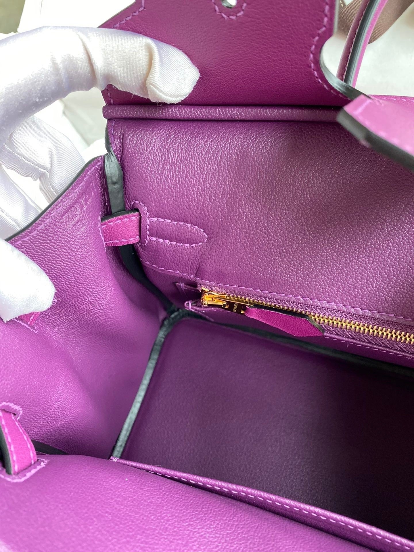 Birkin 25cm Swift Calfskin Leather Handbag
