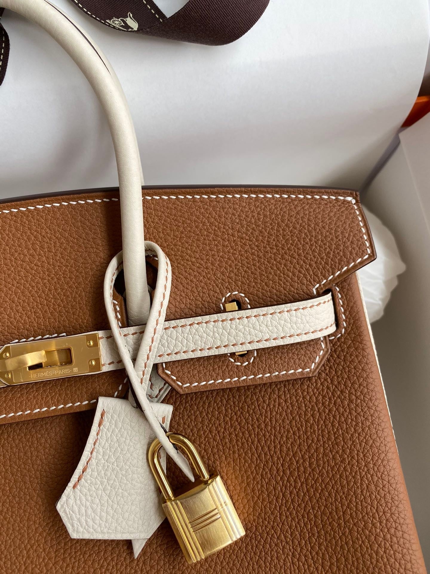 Birkin 25cm Togo Leather Handbag