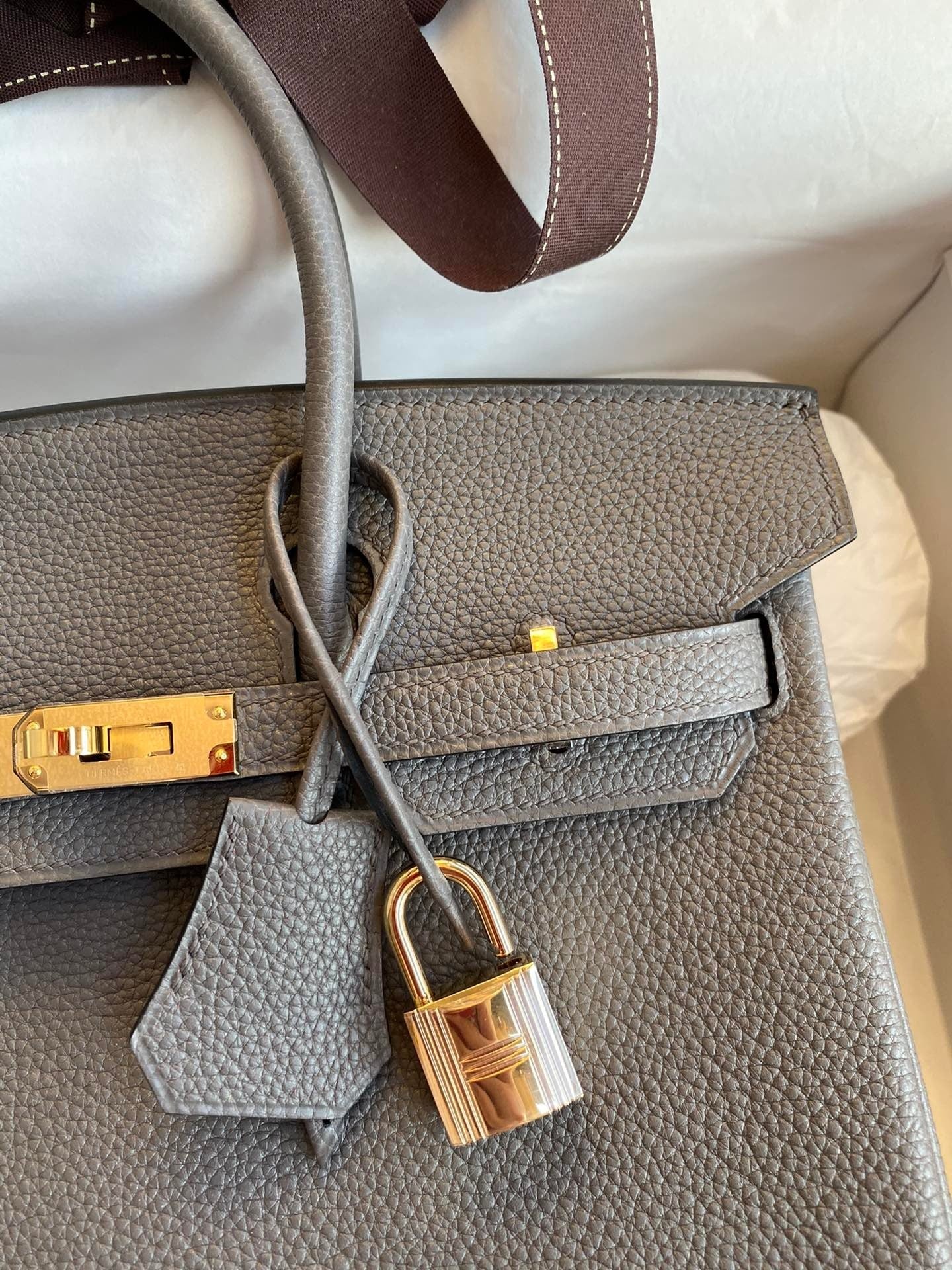 Birkin 25cm Togo Leather Handbag