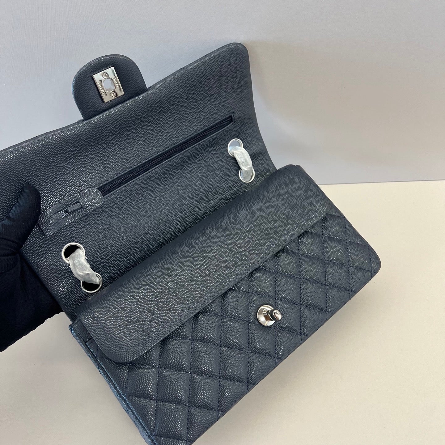 Caviar Leather Classic Double Flap Bag