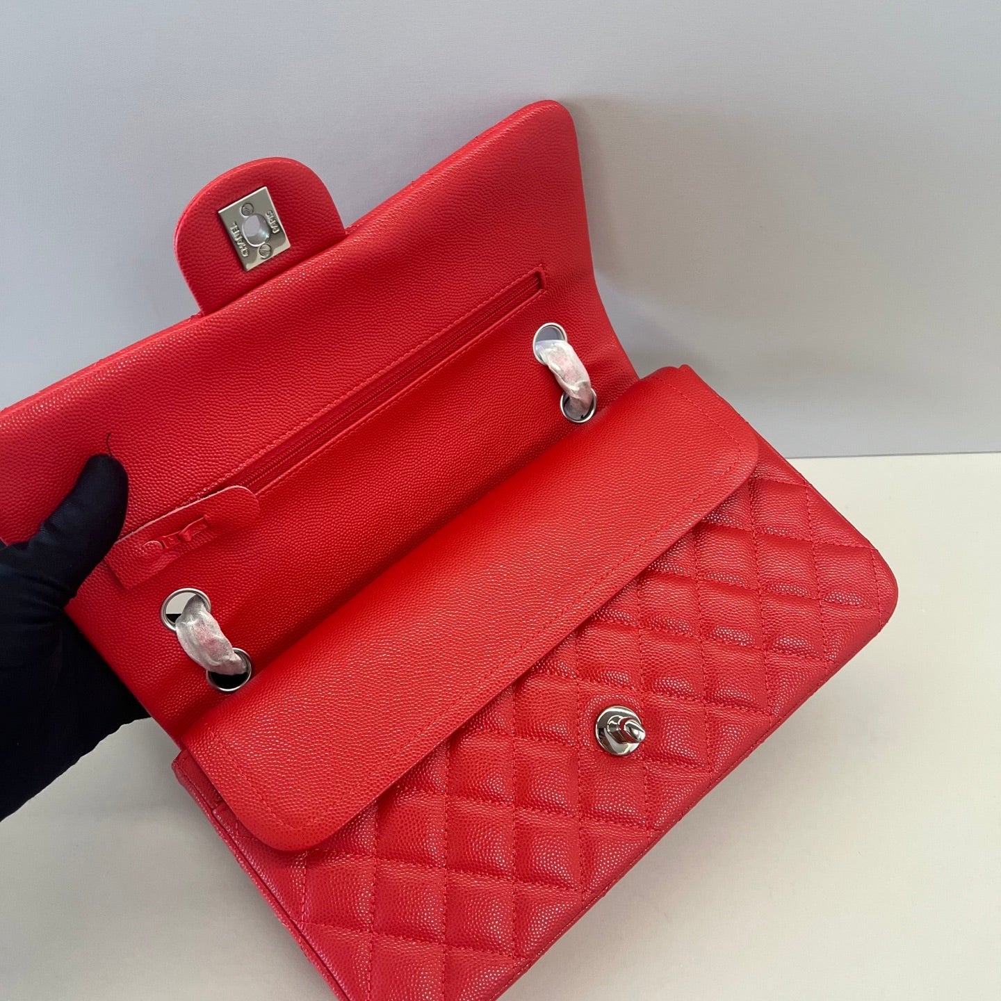 Caviar Leather Classic Double Flap Bag