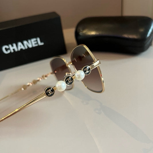 Gold Frame Square Sunglasses