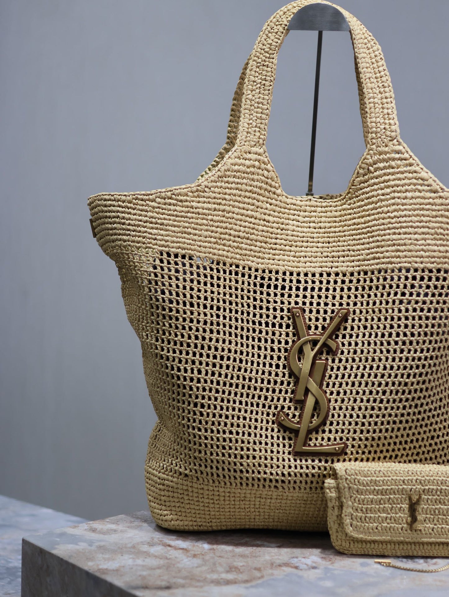 Icare Raffia Large Tote Bag
