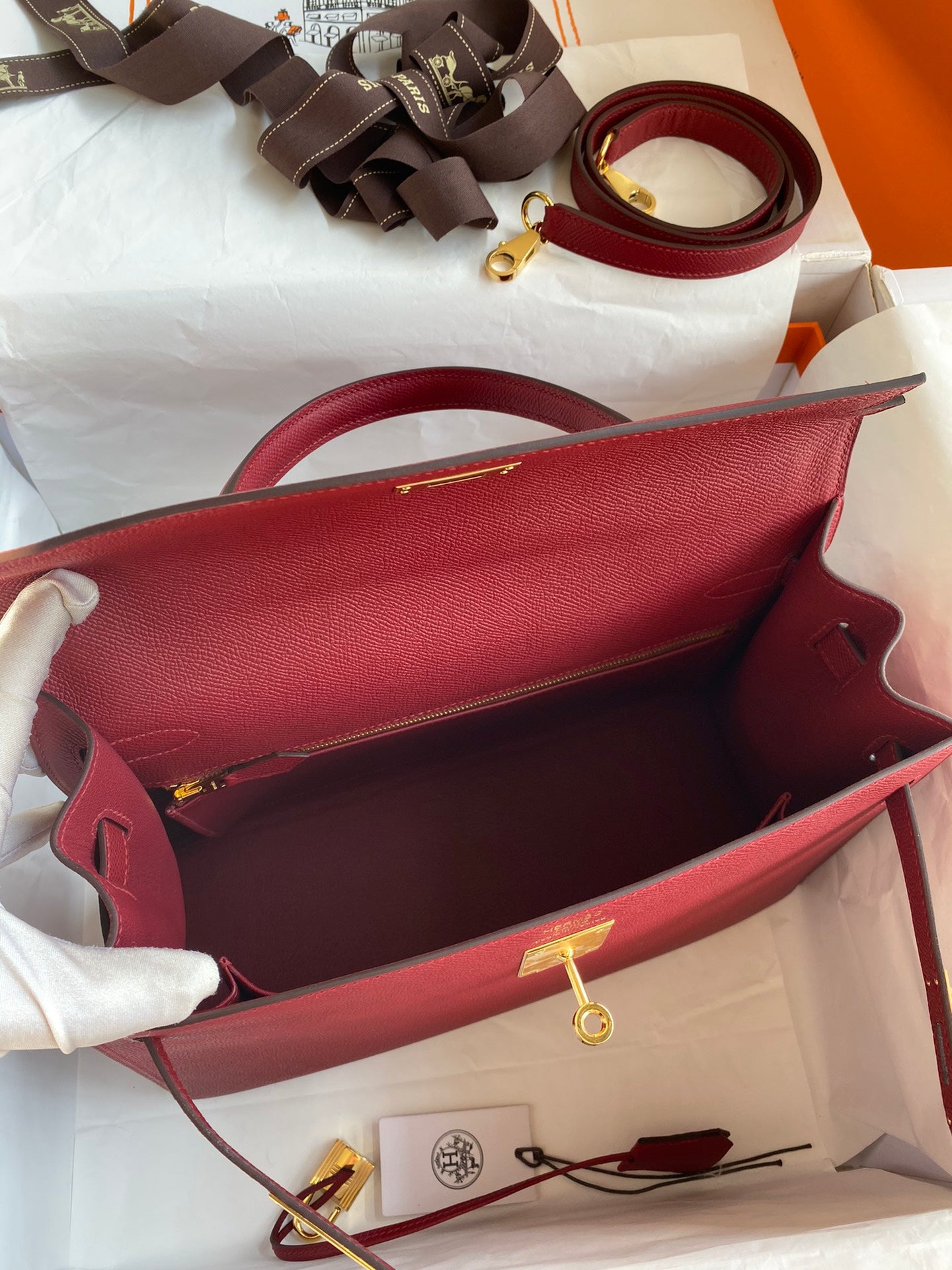Kelly 32cm Epsom Leather Handbag
