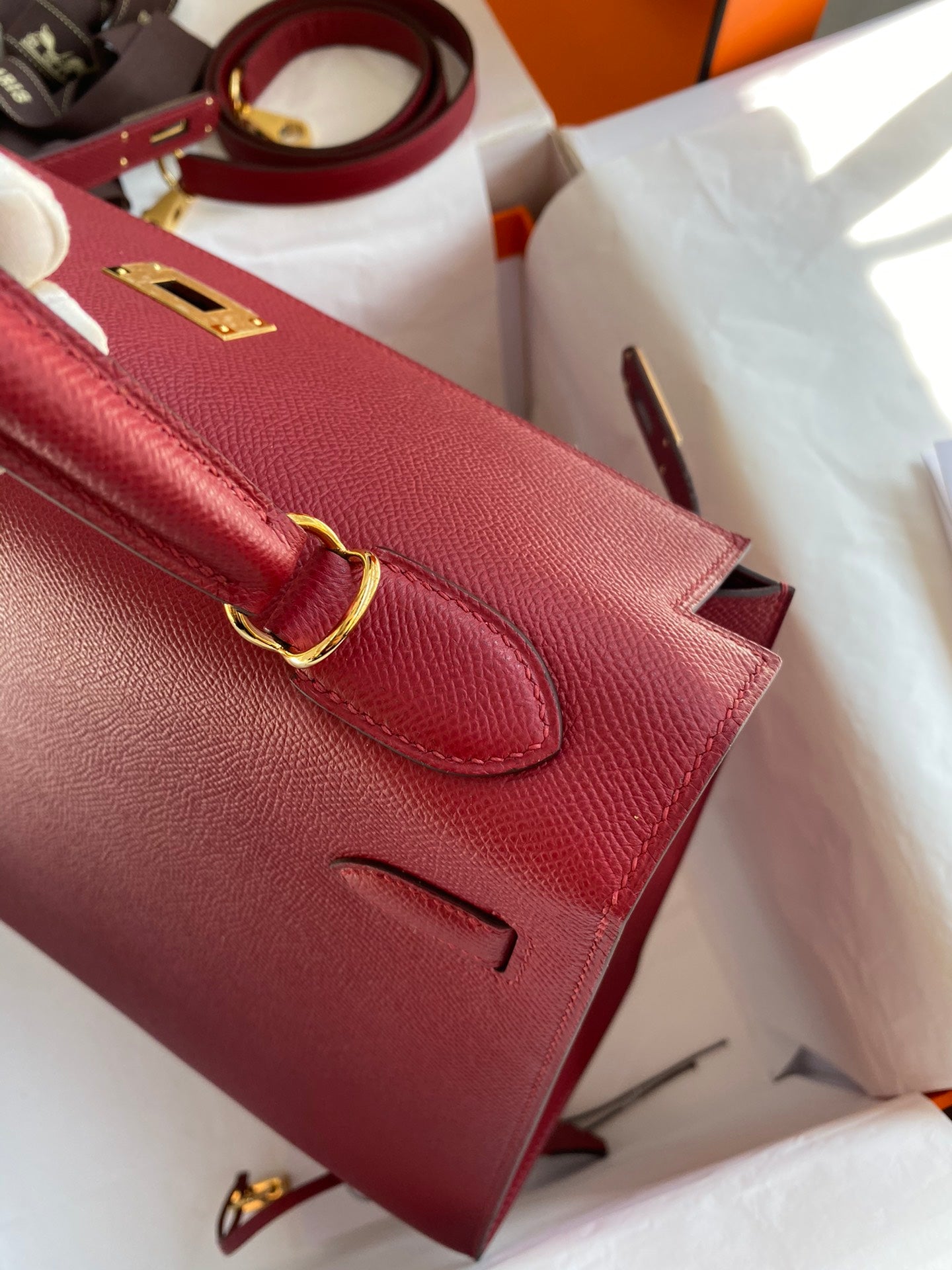 Kelly 32cm Epsom Leather Handbag