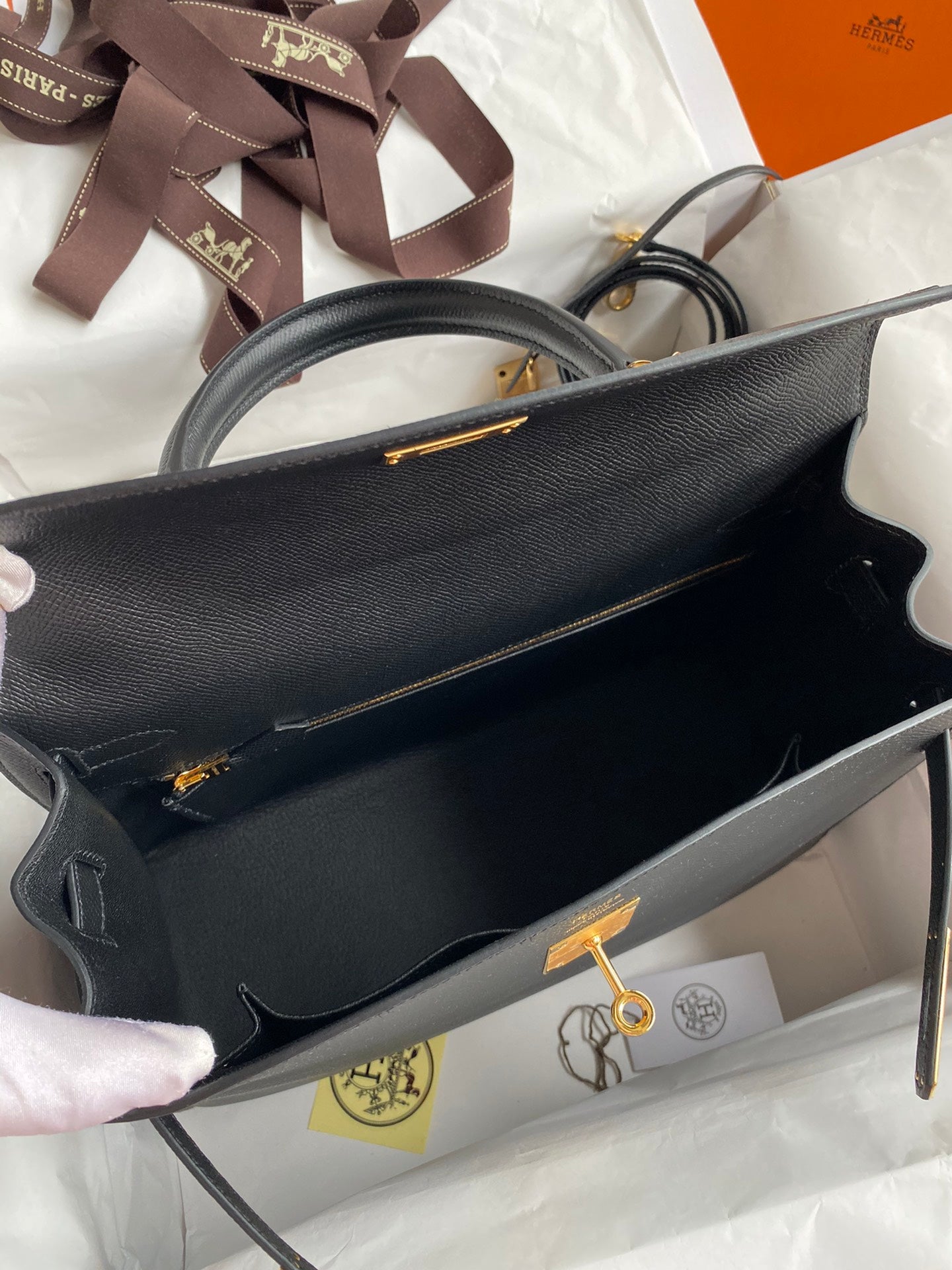 Kelly 32cm Epsom Leather Handbag