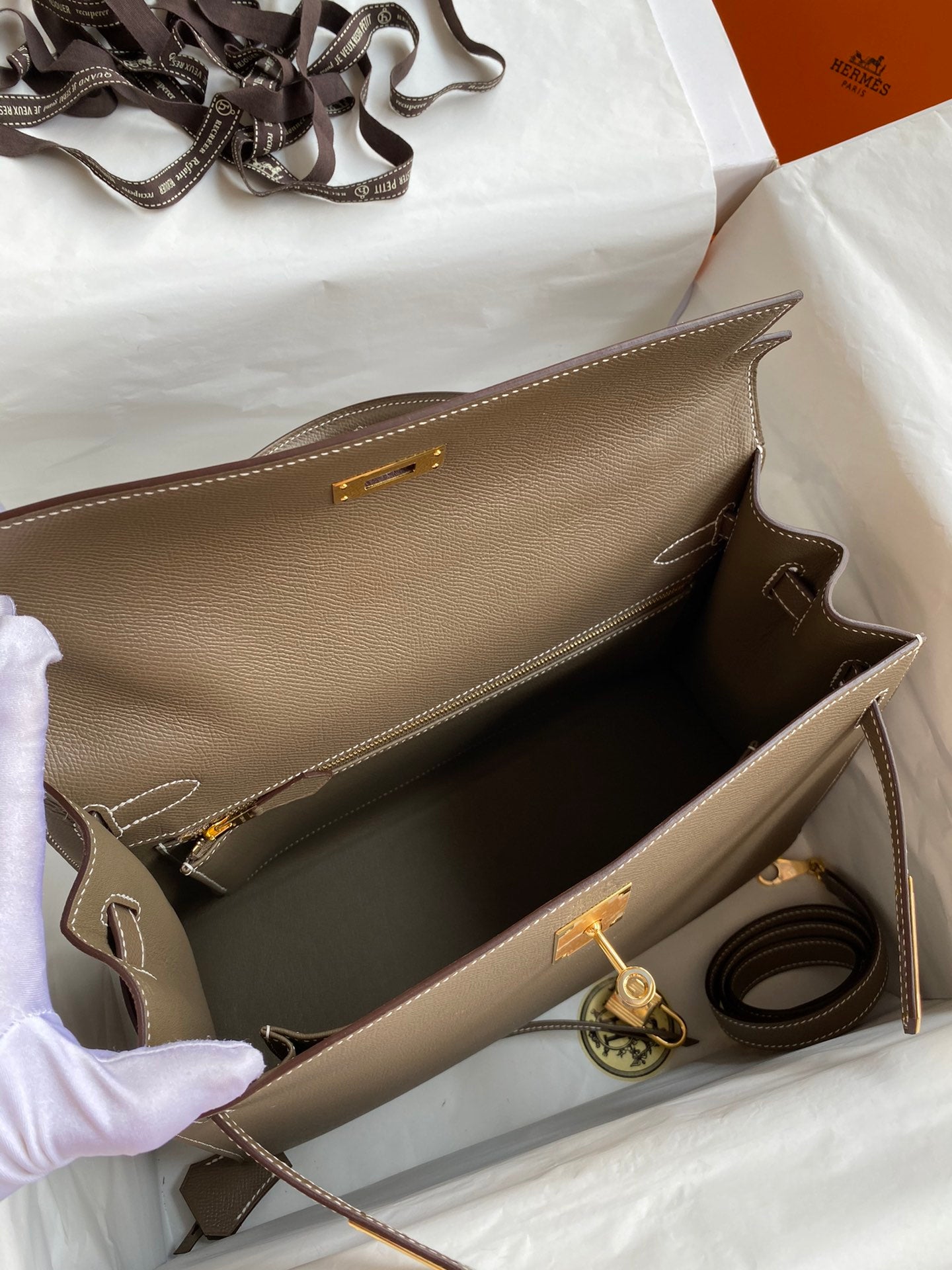 Kelly 32cm Epsom Leather Handbag