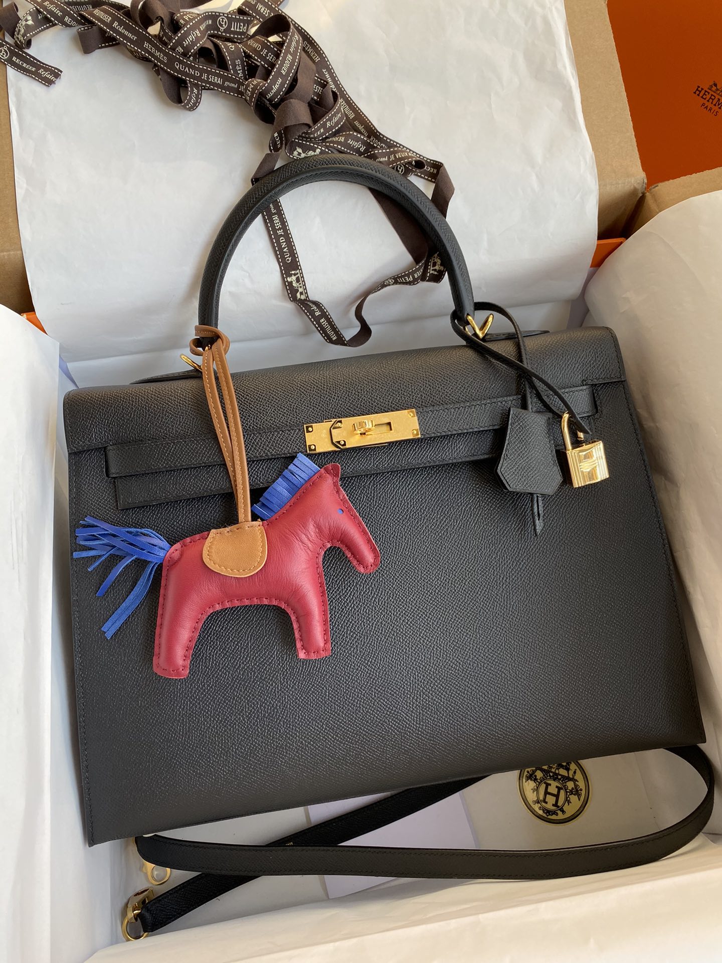 Kelly 32cm Epsom Leather Handbag