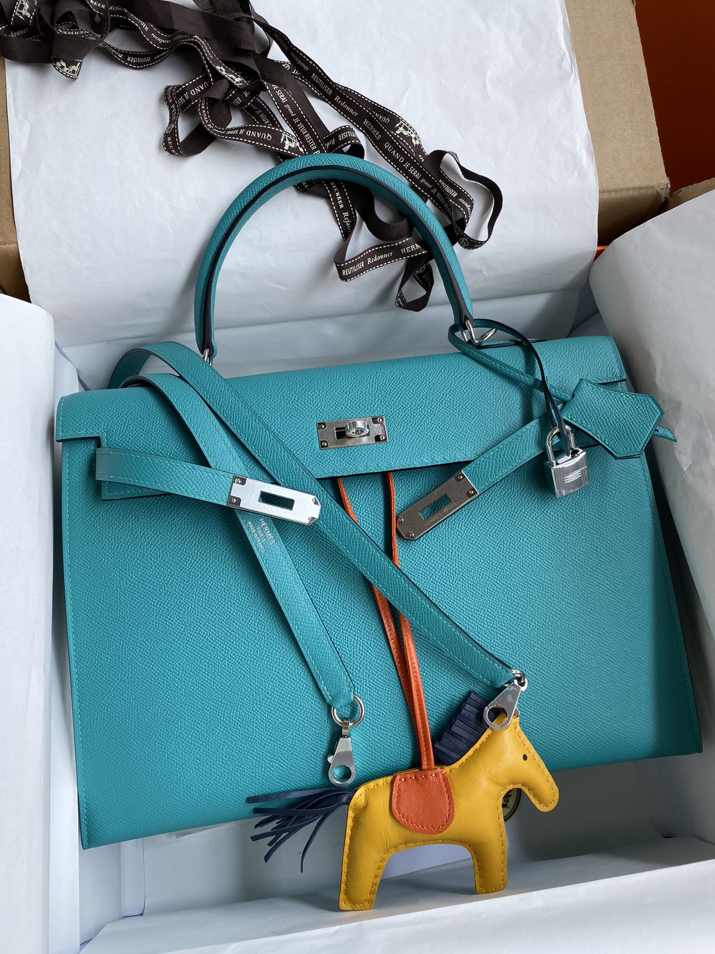 Kelly 32cm Epsom Leather Handbag