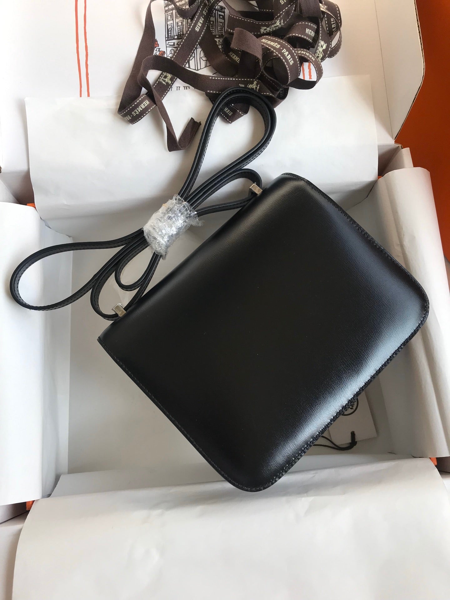 Constance 19cm Box Leather Handbag
