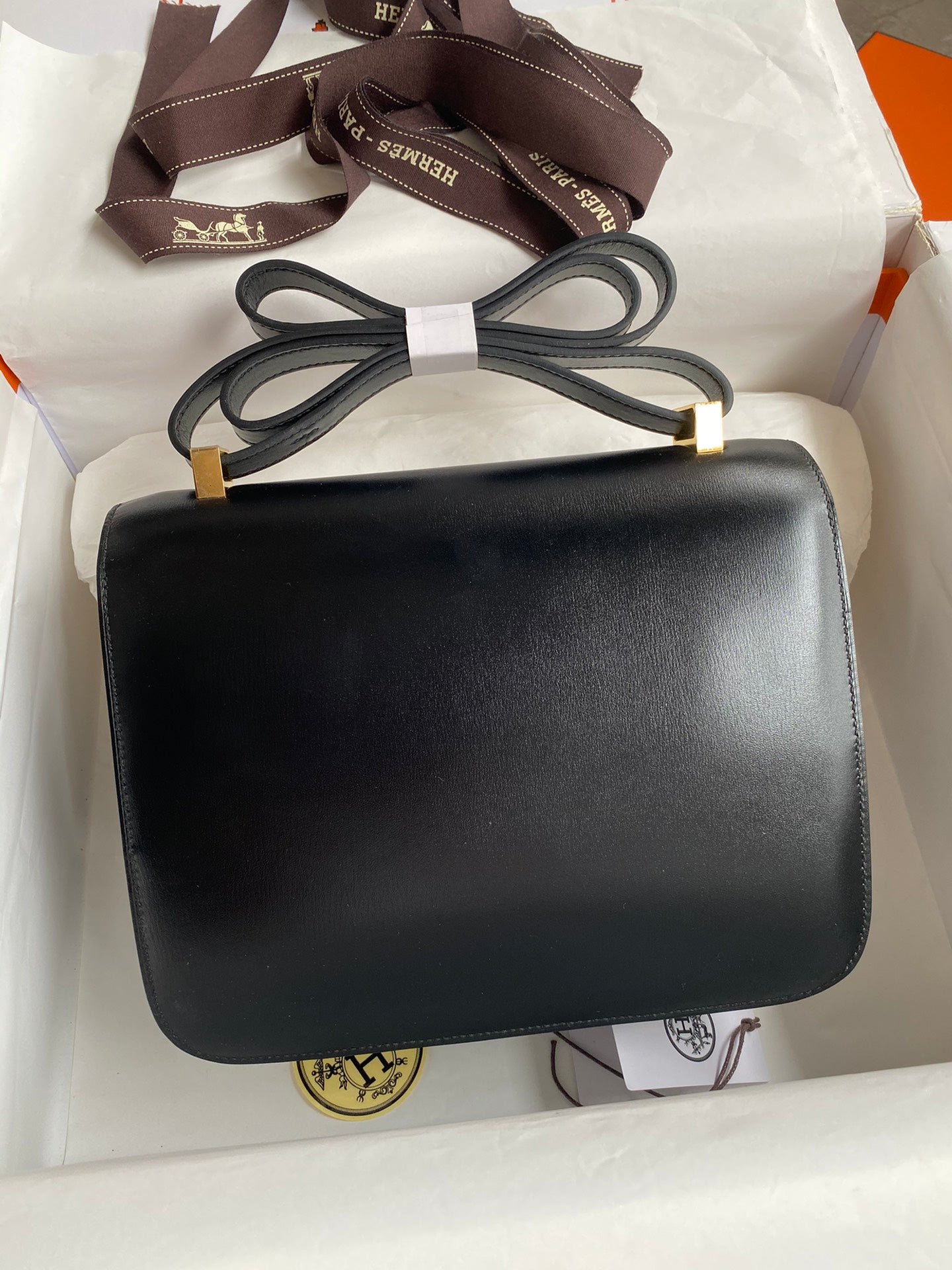 Constance 24cm Box Leather Handbag