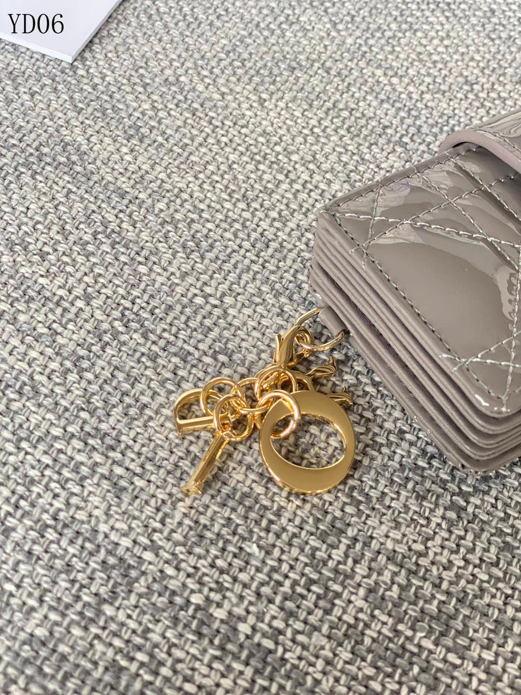 Quilted Leather Compact Wallet