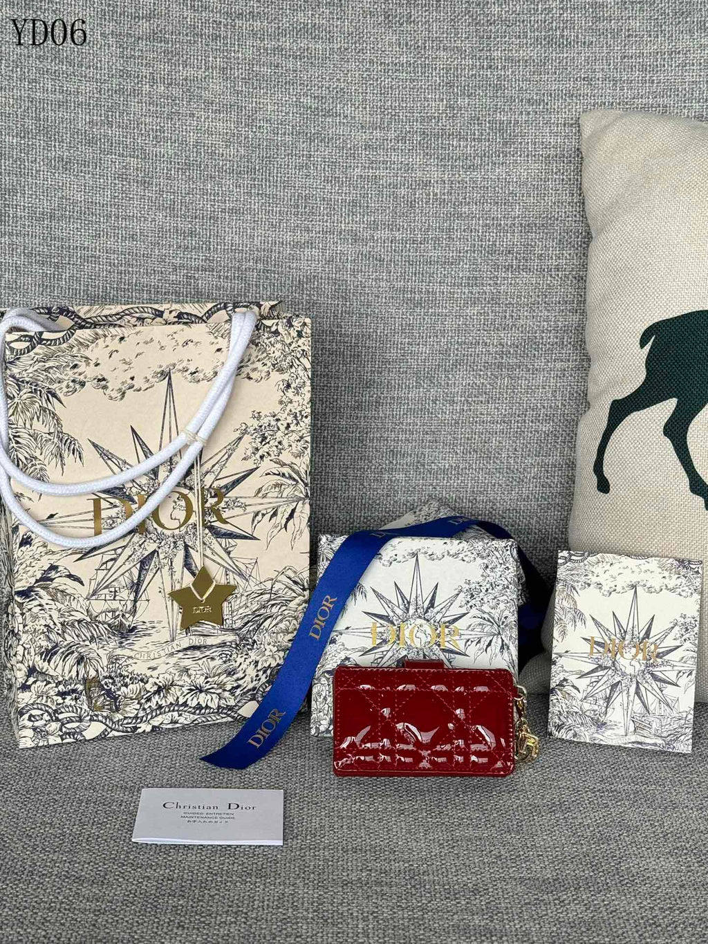 Quilted Leather Compact Wallet