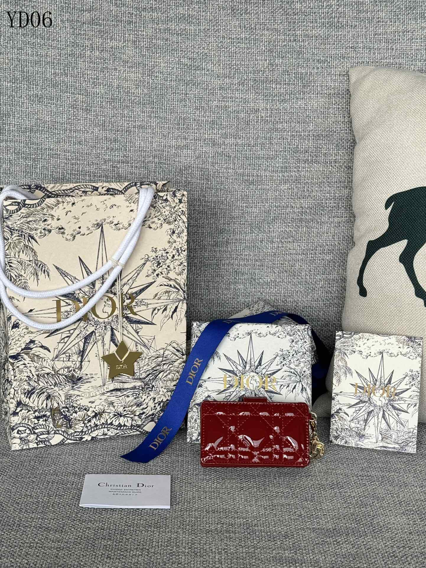 Quilted Leather Compact Wallet