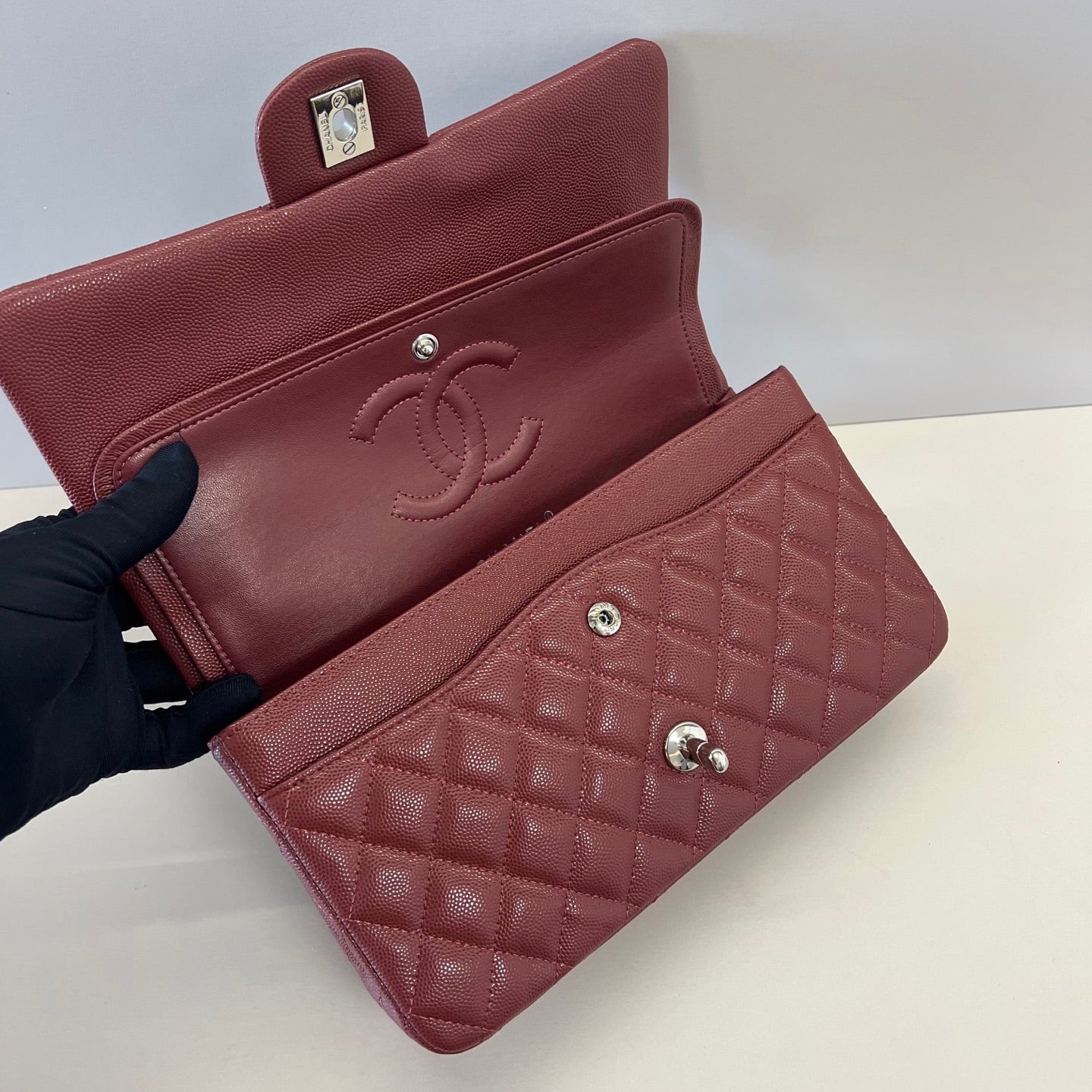 Caviar Leather Classic Double Flap Bag