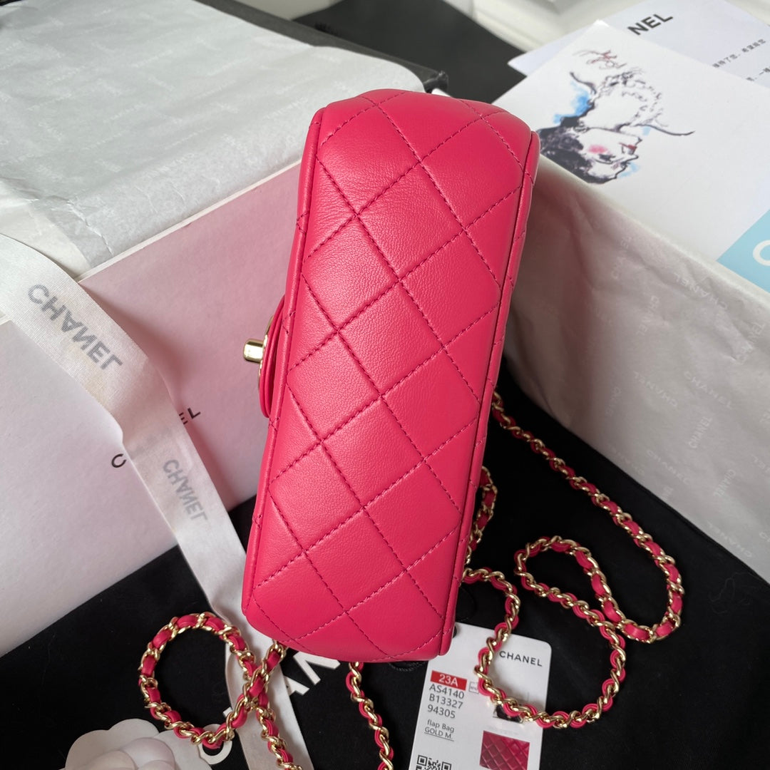 Diamond Handle Flap Bag