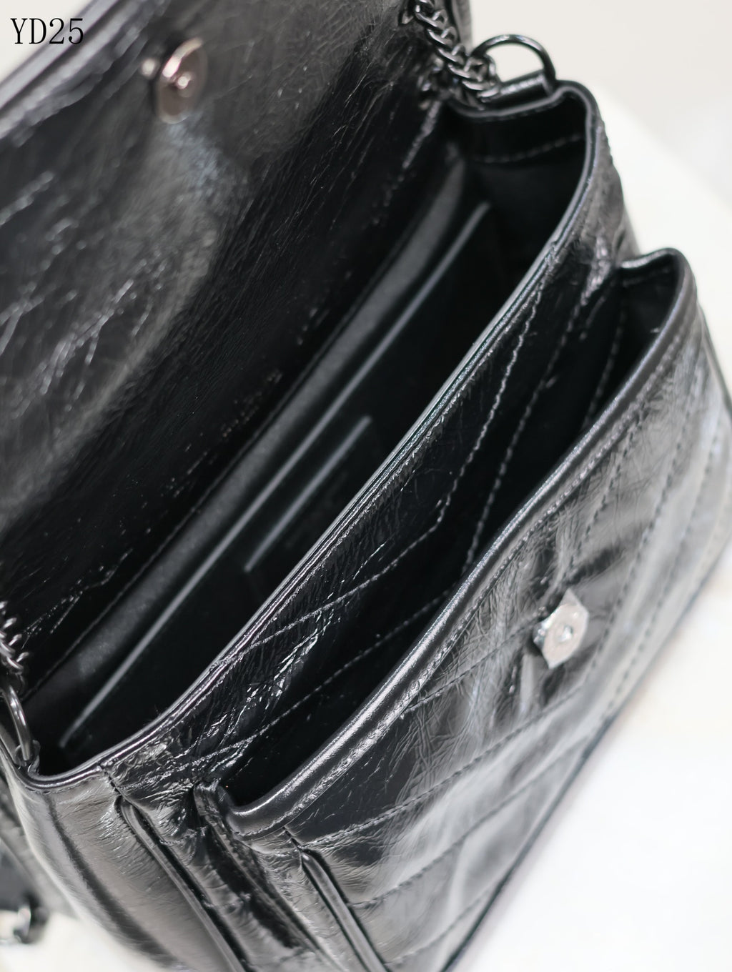 Niki Medium Patent Leather Shoulder Bag