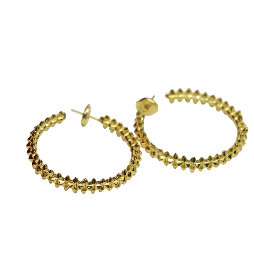Rivet Large Hoop Earrings