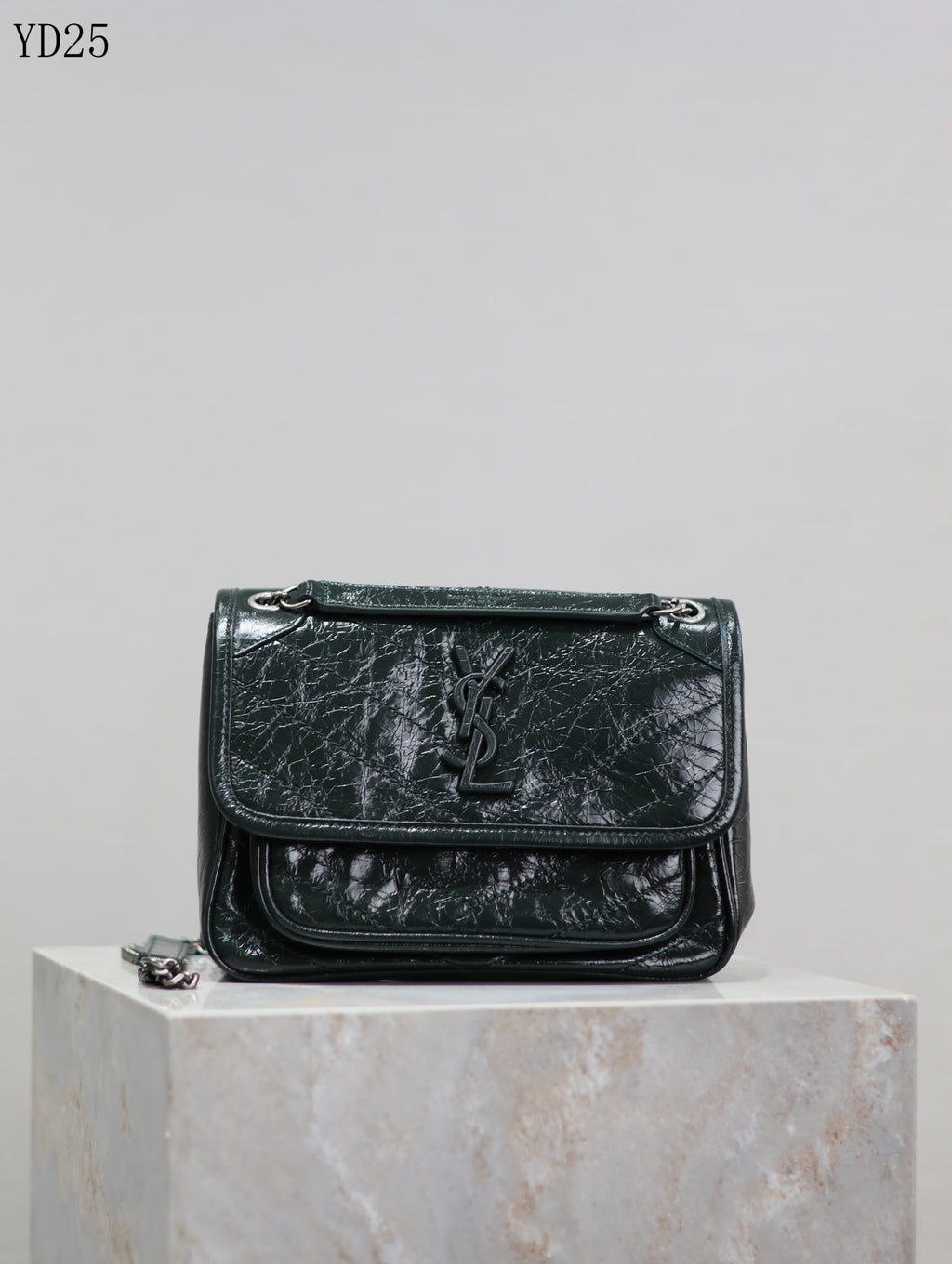 Niki Medium Patent Leather Shoulder Bag