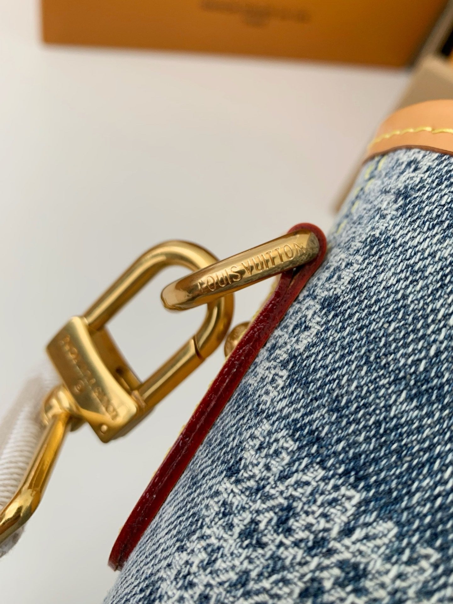 Denim Damier Tote Bag