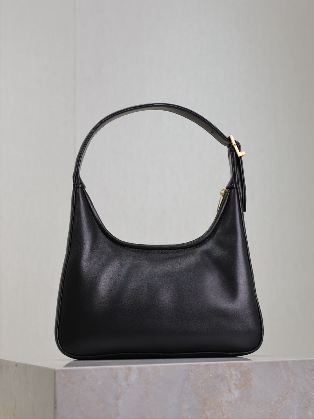 Black Leather Shoulder Bag