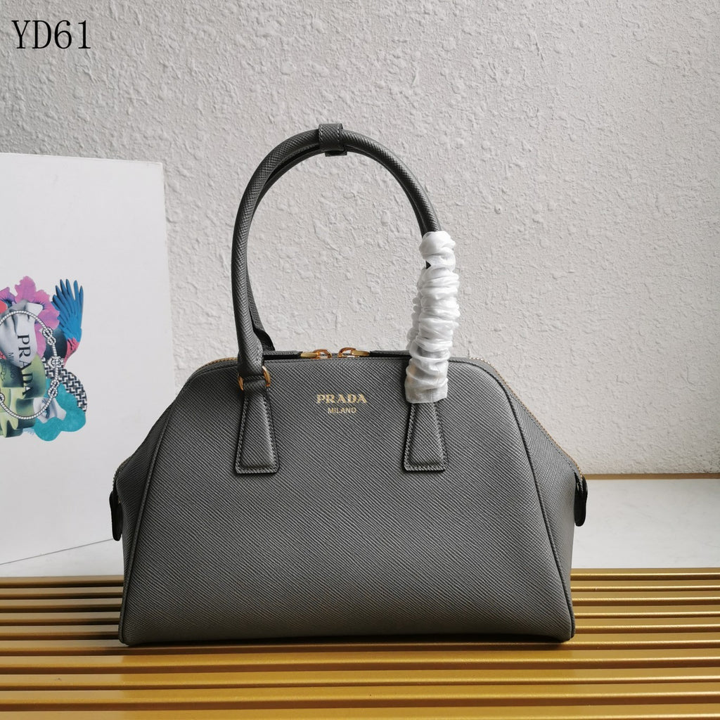 Saffiano Leather Top Handle Bag 32cm