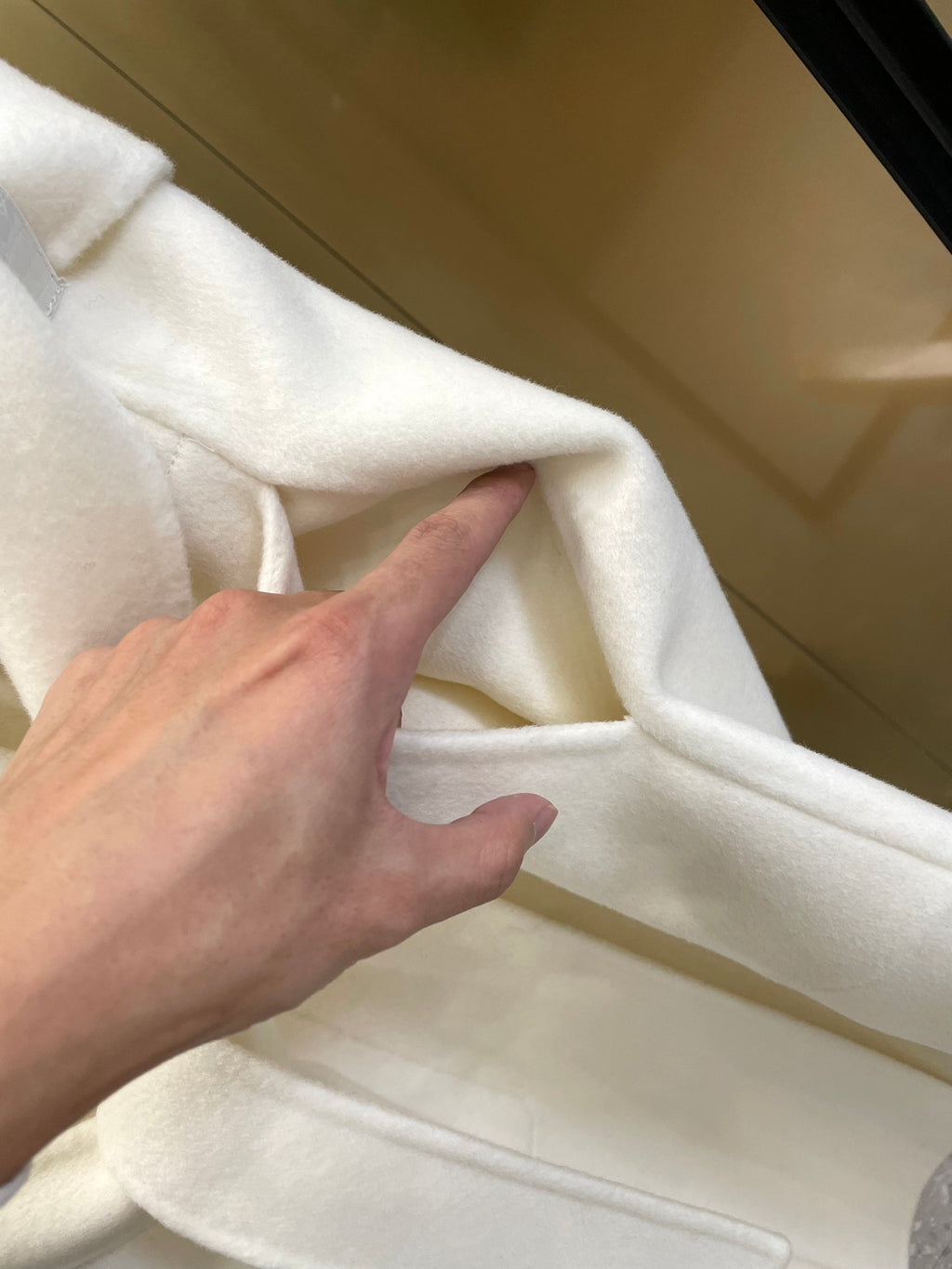 Embroidered Wool Long Coat