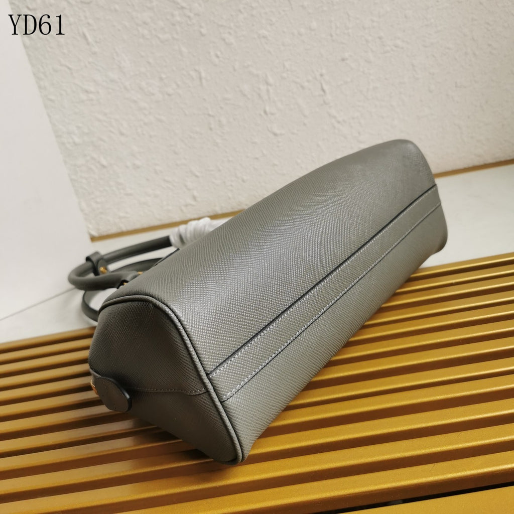 Saffiano Leather Top Handle Bag 32cm