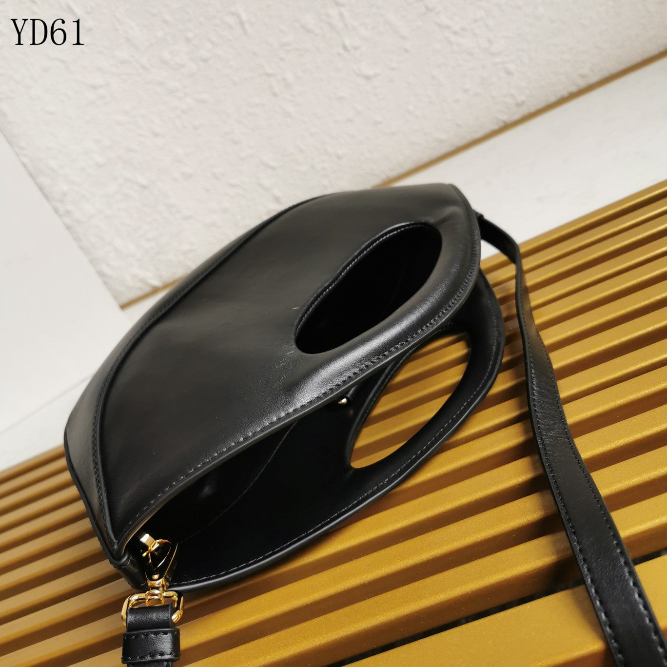 Triangle-Logo Leather Tote Bag