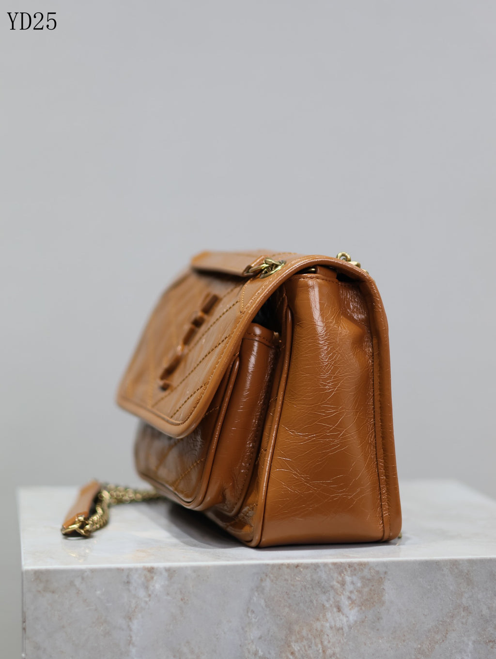 Niki Medium Patent Leather Shoulder Bag