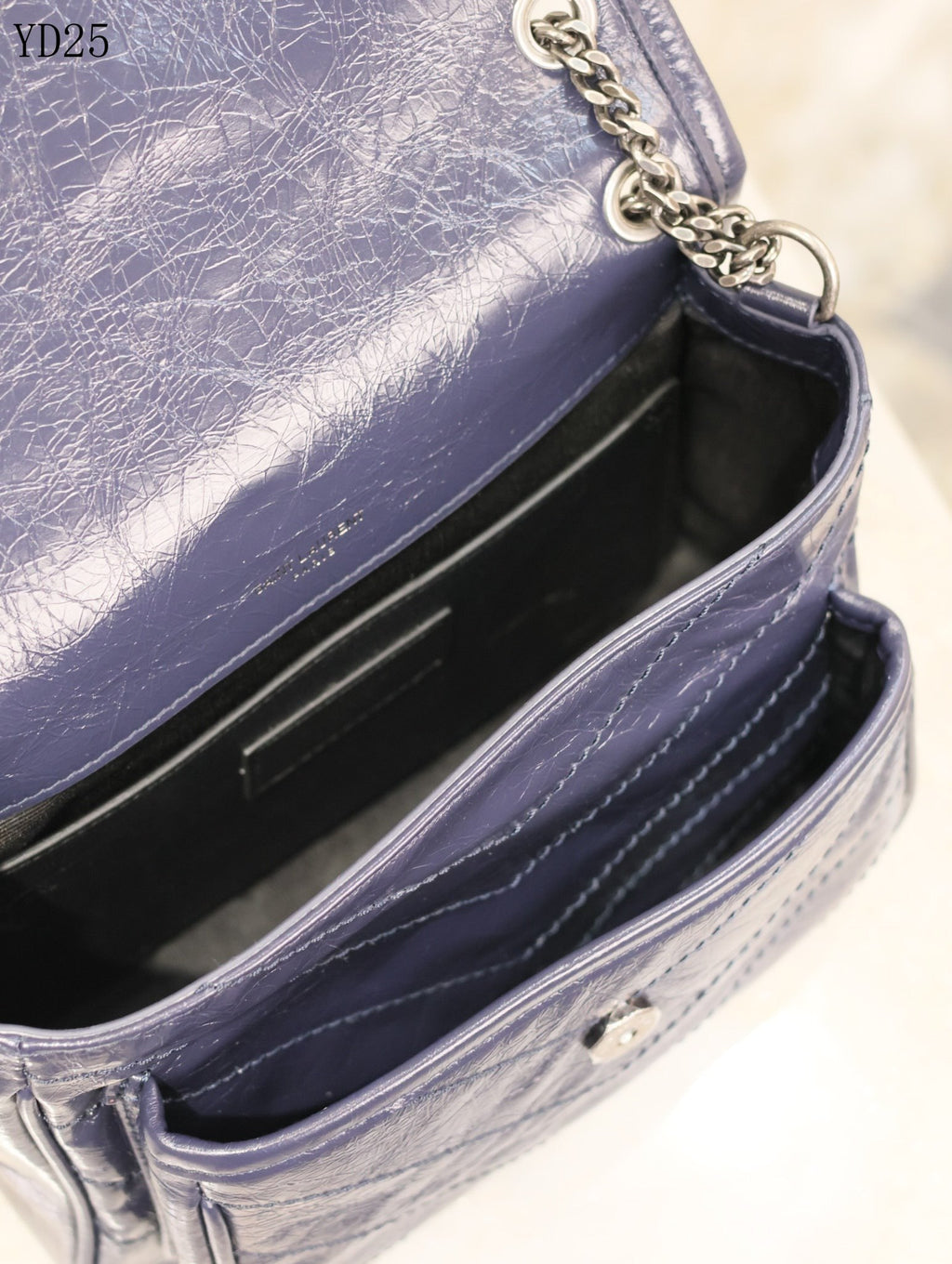 Niki Medium Patent Leather Shoulder Bag