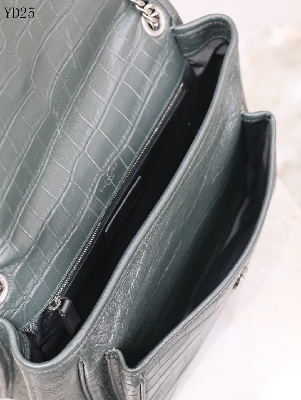 Niki Crocodile Leather Bag
