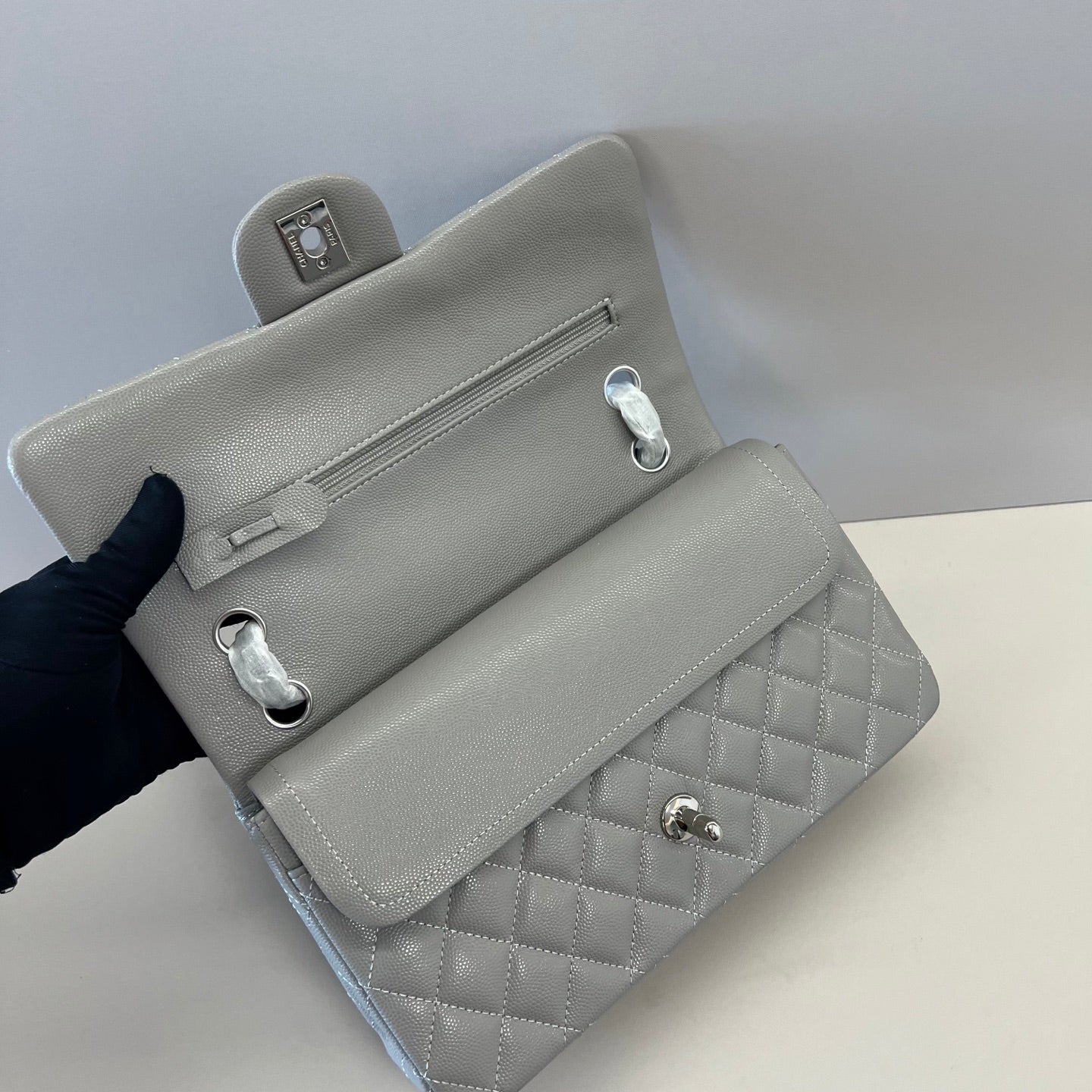 Caviar Leather Classic Double Flap Bag