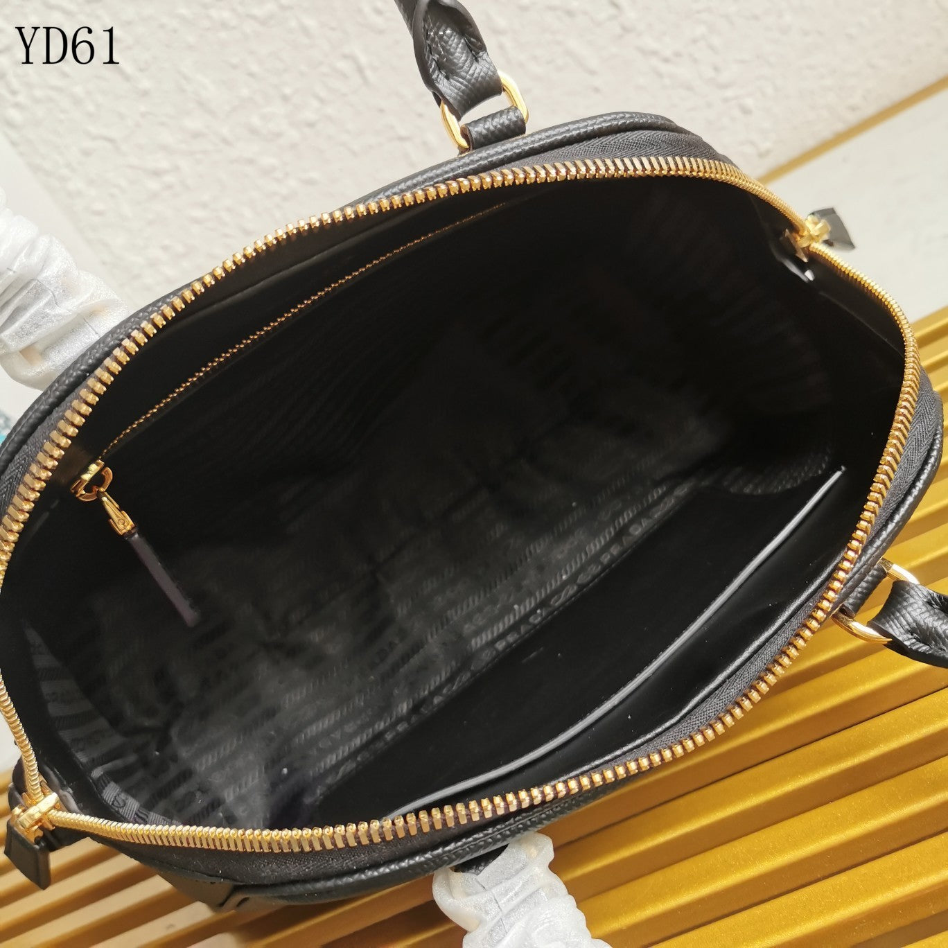 Saffiano Leather Top Handle Bag 32cm