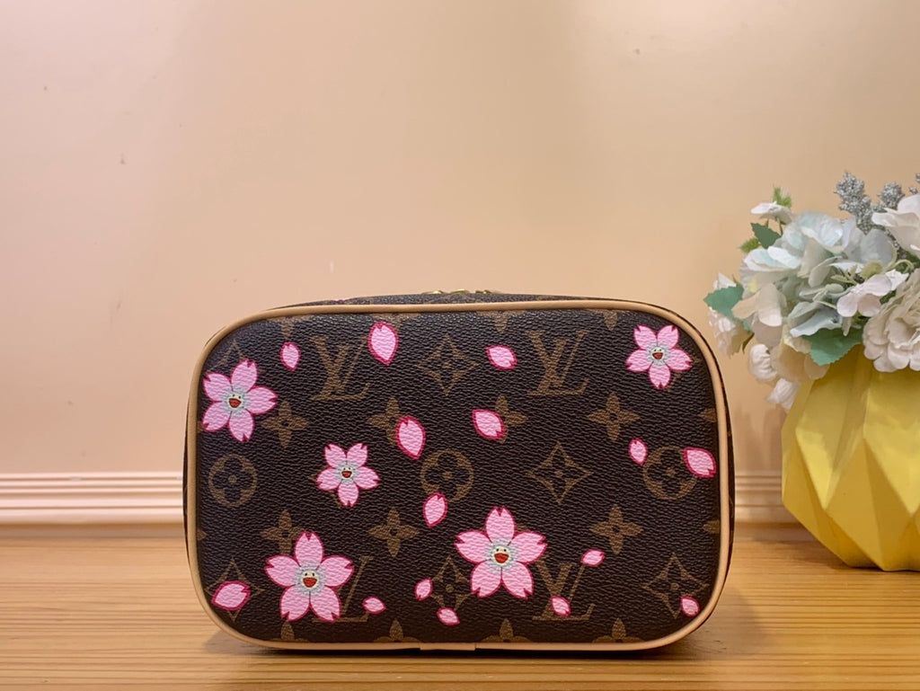 Nice Vanity Case - Cherry Blossom Monogram Bag