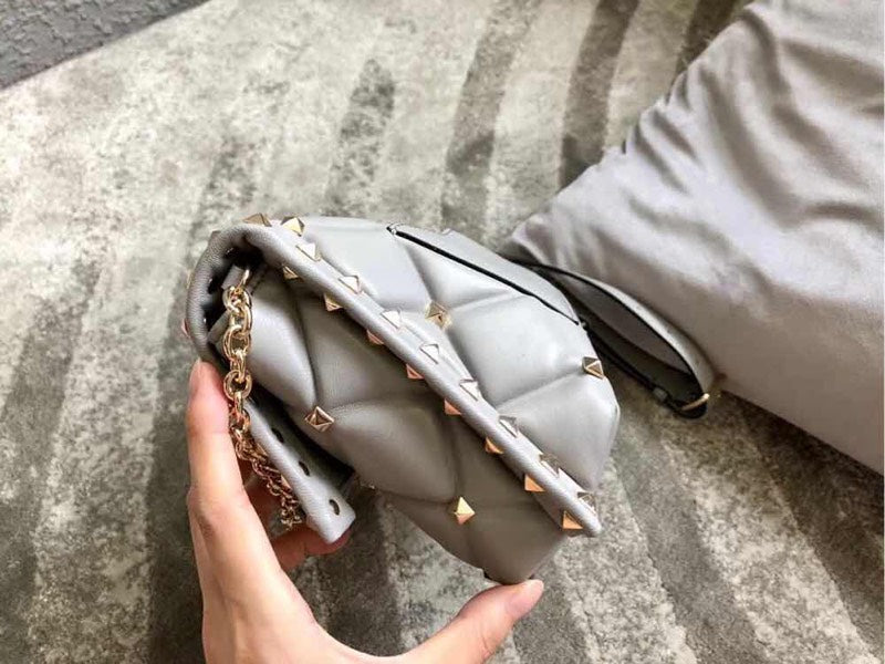 Roman Stud Maxi Quilted Leather Shoulder Bag – Effortless Luxury & Bold Elegance